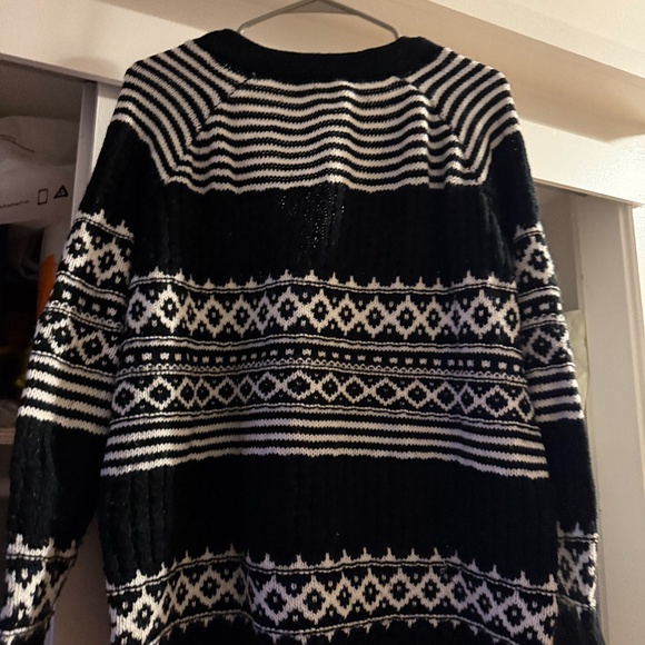 Forever 21 Black & White Cardigan Size Large - Picture 3 of 5
